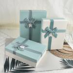 Gift box packaging box, exquisite small fresh rectangular gift box, skin care