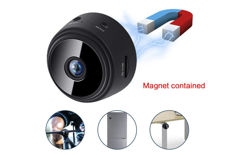 Motion Activated Night Vision Camera , Wireless Mini Wifi Ip Camera Hd 1080p