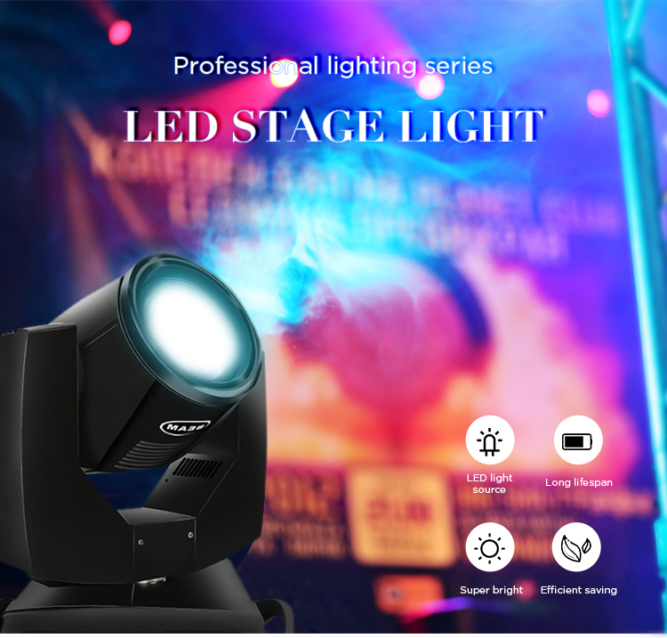 Lamp Luminous Efficiency 150lm/w 230w RGB Beam Spot Lights for Disco DJ Stage Lighting