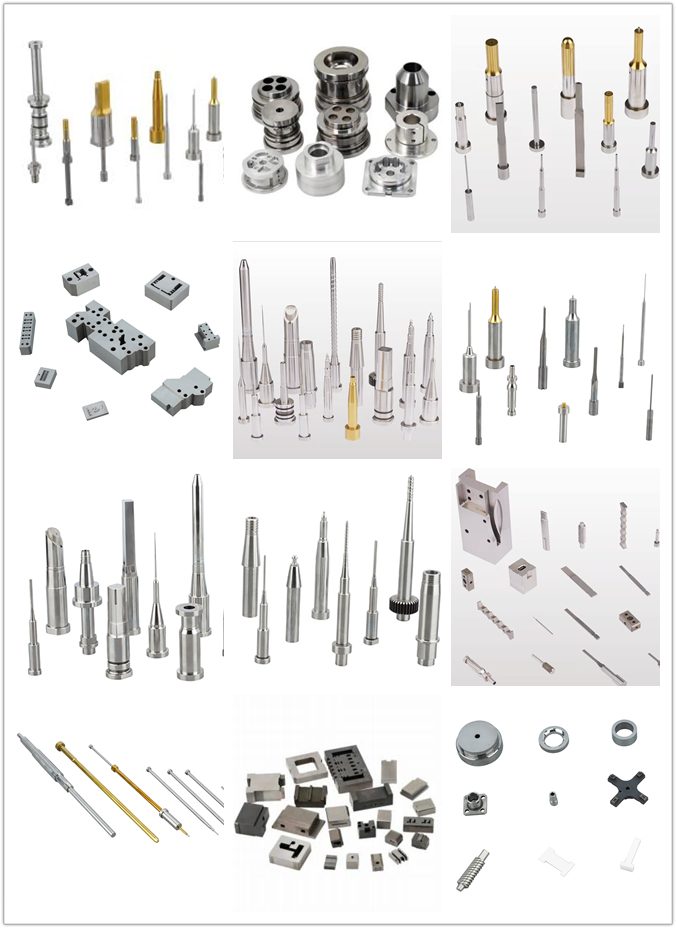 Stavax Material Mold Core Pins , Ejector Pin Skd61 With Thread Drill