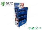 Printed Pop Up Cardboard Floor Displays Stand Corrugated Cardboard Paper Stand