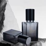 Elegant 30ml Empty Foundation Bottle Black Gradient Semi Transparent
