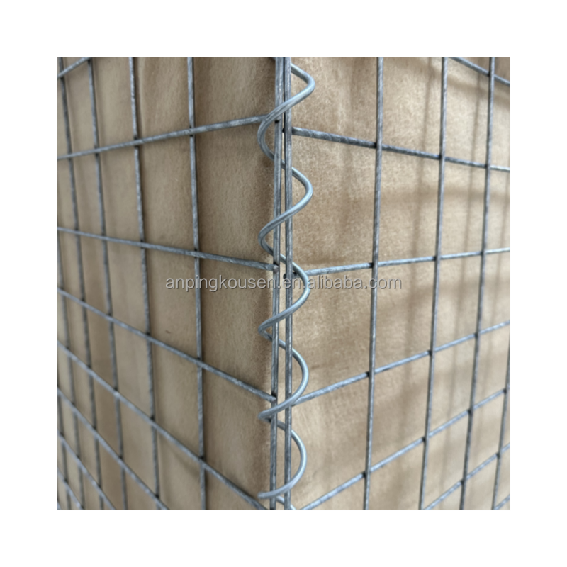 Defence and Protection Easily Assembled Welded Mesh Flood Barrier for Flood Defence