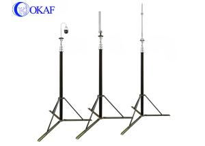 Quality Aluminum Pnuematic Telescopic Mast Tripod Portable Antenna wholesale