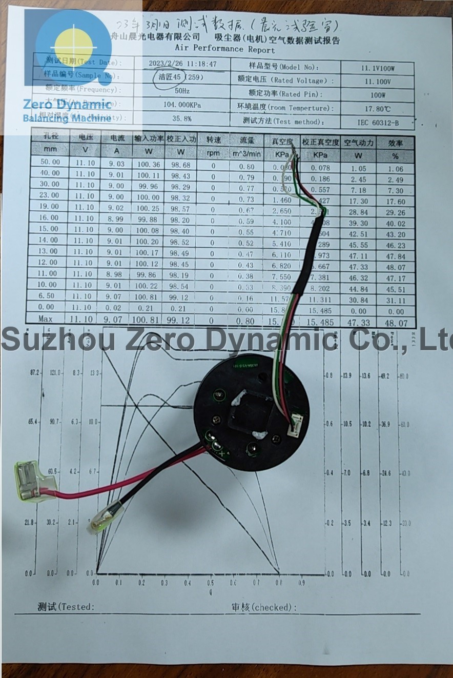 Brushless Vacuum Cleaner Motor Performance Testing Machine Manufacturers XH-ITM Series