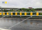 Yellow Red Highway Roller Barrier Anti Corrosion EVA/PU with Multiple Beam