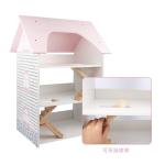 Water Based Coating Mini Wooden Simulation House For Children