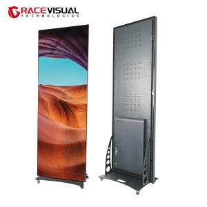 Quality P2.5 Indoor Vertical Movable Poster Display Screen Full-Color Commercial LED Advertising Billboard Panel Support Pictures / Videos wholesale