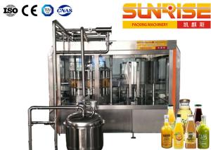 Quality 12000B/H Glass Bottle Filling Line , 40 Filler Juice Filling Line wholesale