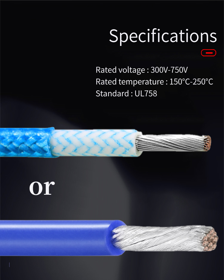 600V 150C UL3137 silicon rubber wire Tinned Copper Electric wire for electrical appliance