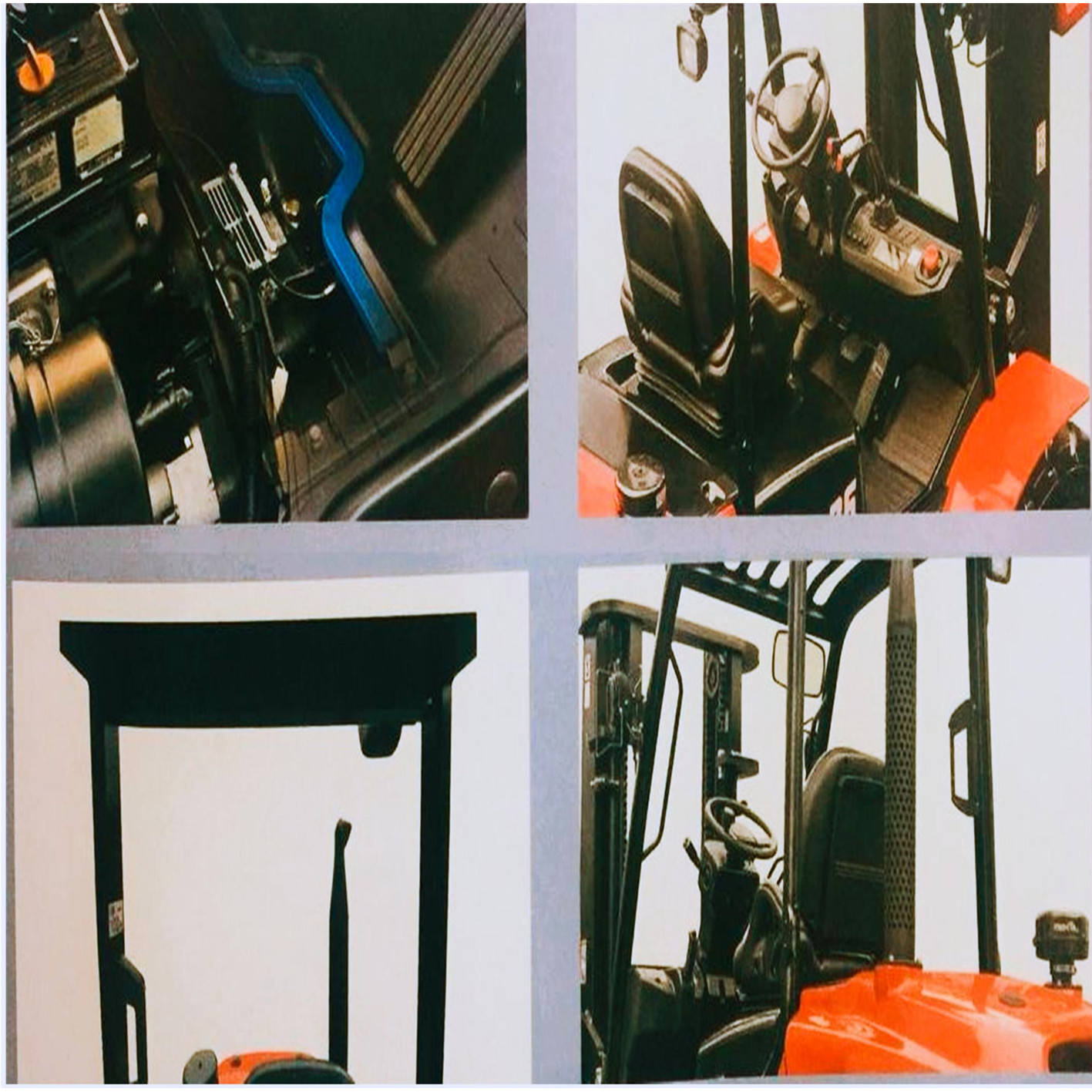1800Kg Mini All Rough Terrain Lift Truck Articulated Forklift 1 Year Warranty