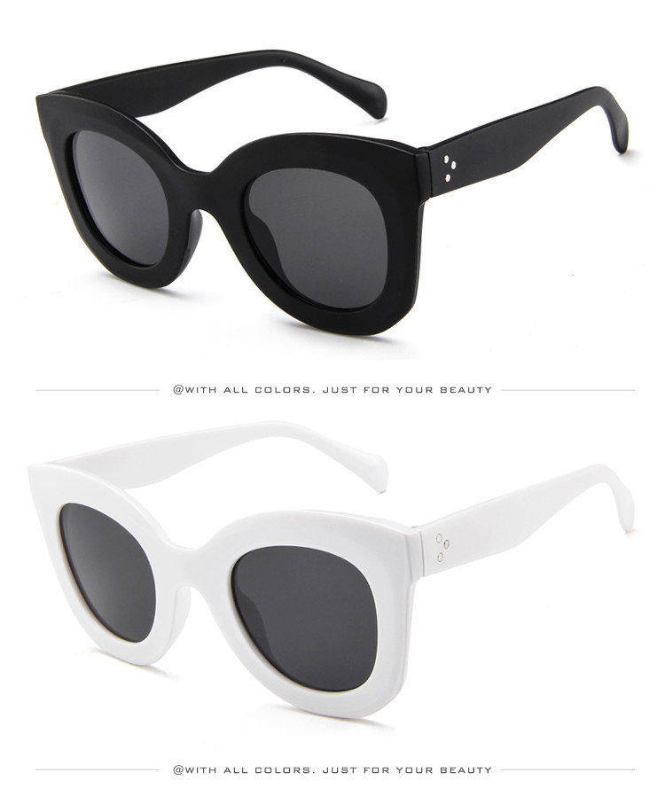 Butterfly Frame Sunglasses Fashionable Unisex Square Solaires