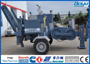 High Voltage Conductors Hydraulic Cable Puller Stringing Equipment for Transmission Line 100kN