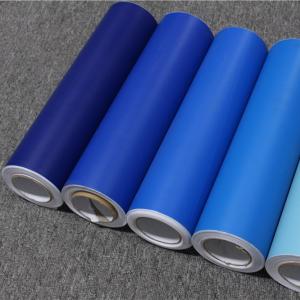 Quality Blue Waterproof Furniture Self Adhesive Vinyl Film Glossy Finish 3-5 Years Durability wholesale