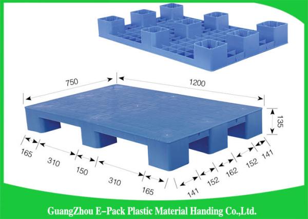 LightWeight Nestable Plastic Pallets Single Face Nine Feet 100% Recycled