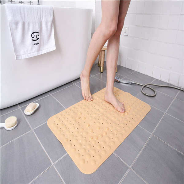 Non Slip Shower Bath Mat with Massage Style Foot Scrub Anti Slip PVC Bath Mat