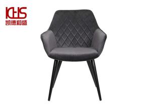 Quality 84cm High Nordic Style Velvet Covered Dining Chairs Modern Fabric Luxury Upholstered wholesale