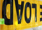 Outdoor Custom Made Vinyl Banners Printed Yellow Black For Business