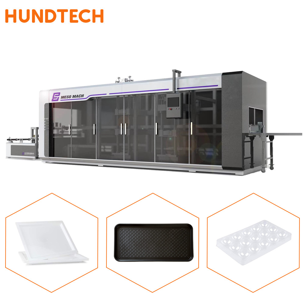 Biodegradation Starch Pet Automatic Thermoforming Machine 12m For Beverage