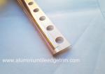 Gloss Polished Rose Golden Aluminium Round Edge Tile Trim With 2.5m Length