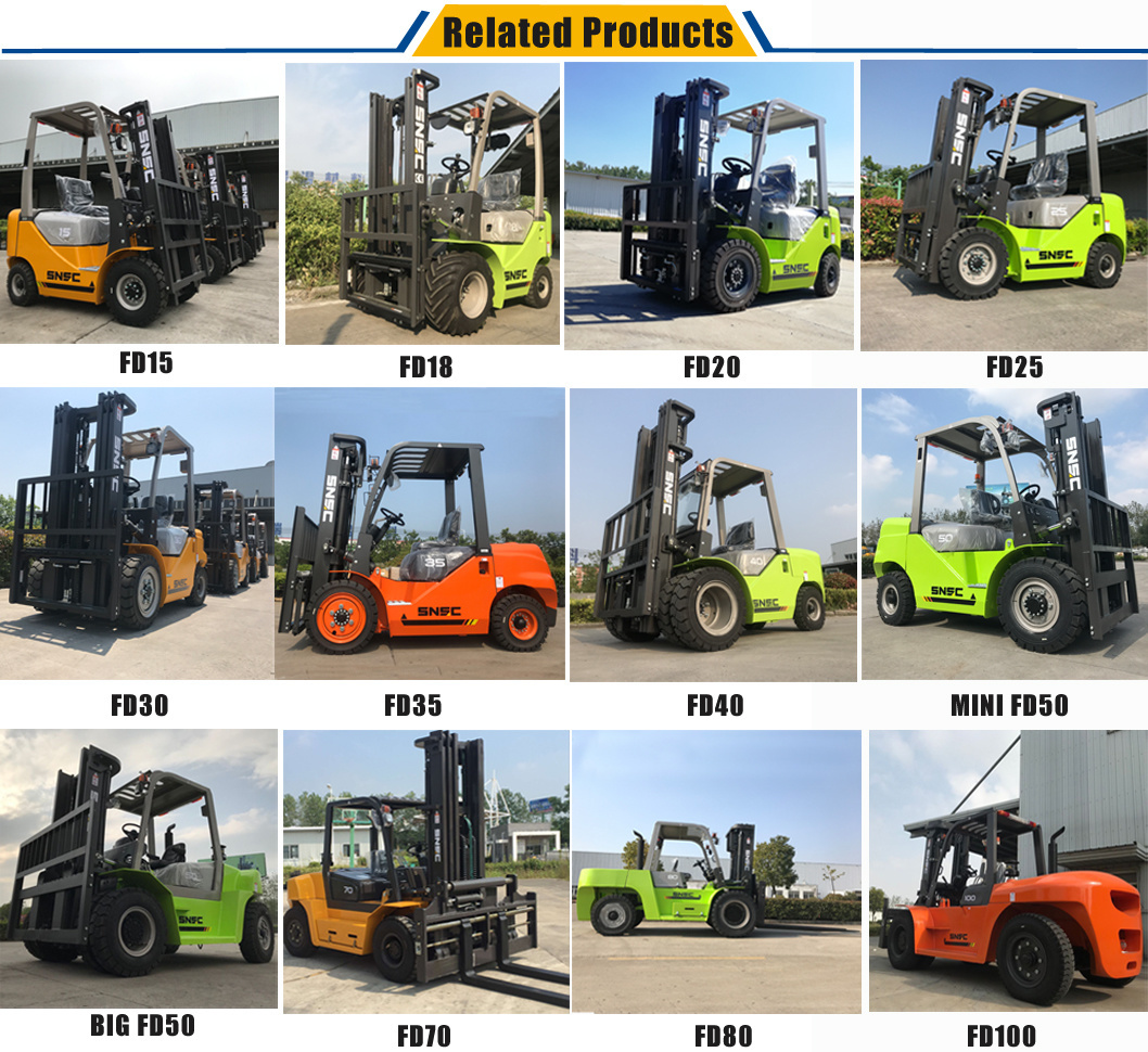 Carretilla Elevadora Diesel Gruas Horquillas 5 Ton 6 Ton 7 Ton 8 Ton 10 Ton Diesel Forklift