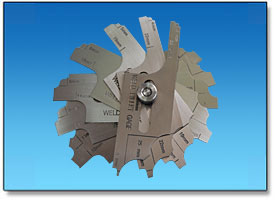 Measure Undercut Depth Cam Type Fillet Weld Gauge Huatec Series Taper Stainless Steel 7 Pcs Per Kit