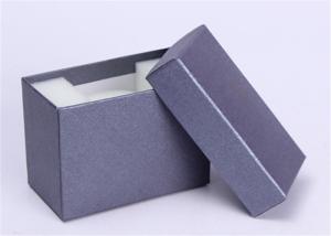 Quality Grey Paper Wrist Watch Box , Custom Logo Color Personalized Mens Watch Box wholesale