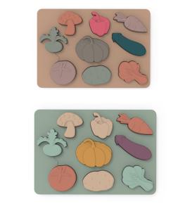 Quality Vegetables Shape Montessori Jigsaws Puzzle Food Grade Silicone Material wholesale