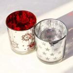 Christmas Color Glass Candle Holder Tealight Mercury Votive Candle Holders