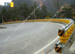 Anti Rust Roller Crash Barriers W Beam Guardrail For Bucket / Accident Car
