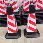 2017 Hot Selling Rubber Made Reflective Road Traffic Safty Cones