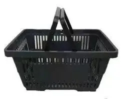 Plastic Supermarket Shopping Basket Retail Stores Red Market Shop Basket