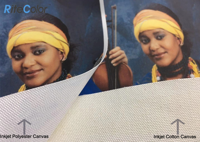 Waterbased Polyester Canvas Rolls 260gsm Matte Inkjet Canvas Printing