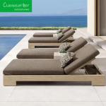 Luxury Solid Wood Teak Sun Loungers for Hotel Restaurant Banquet Home and Coffee