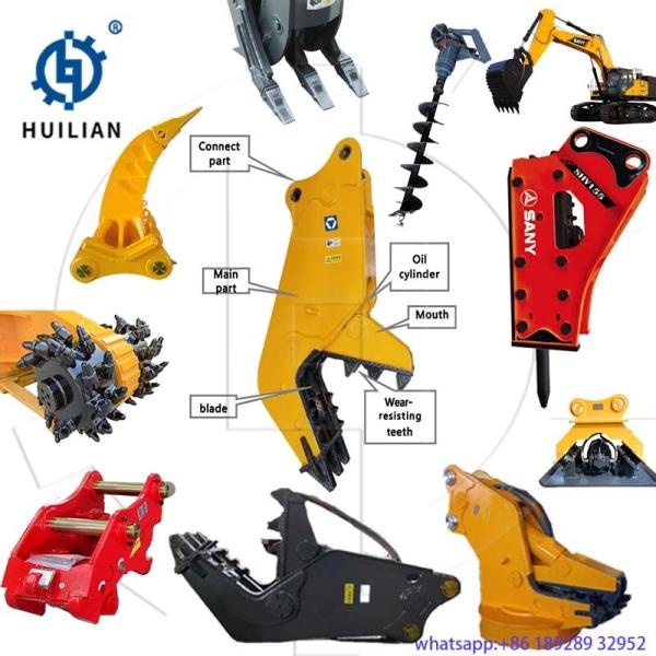 Powerful Hydraulic Pulverizer Concrete Demolition Stone Crusher Demolition