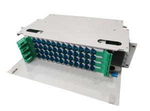Quality 19&quot; ODF 48FO Rack Mount Patch Panel Electrostatic Spraying FTTX CATV wholesale