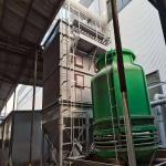 800 kg Bag Dust Collector on Top of Large Silo in Cement Plant