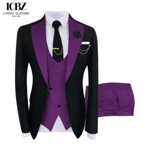 Quality Direct Sale Custom Fabric Men's Large-Size 3 Piece Suit Dress Source Double Breasted Suit wholesale