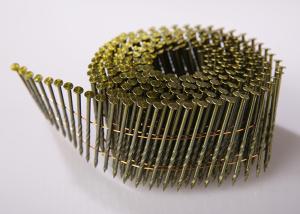 Quality 15 Degrees Wire Weld Coil Nails 2.5x57mm Round Head Bright Screw Shank Nails wholesale