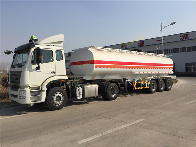 Bitumen Storage Transport Tanker Trailer / Tri Axle petroleum tank trailers