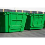 Customized Outdoor Industrial Steel Waste Skip Bin With Door