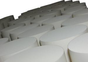 Quality White Alumina Ceramic Substrate , Honeycomb Ceramic Filter For Car / Motorcycle wholesale