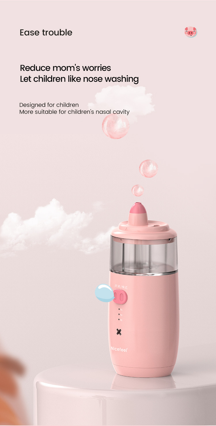 Type C Charging Electronic Nasal Aspirator IPX7 For Baby
