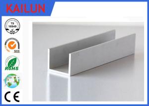 Quality Building Materials Aluminium C Channel Silver Anodised 35 MM Width 3.5 MM Thick wholesale