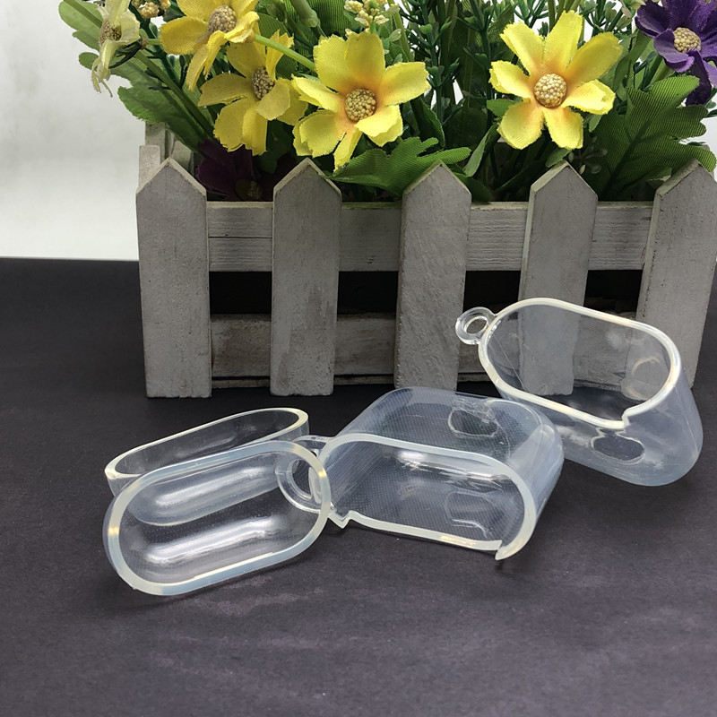 Transparence Case Protective Silicone Cover Skin Compatible with Apple AirPods 2 and 1