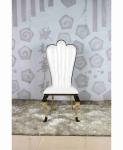 Stainless Steel Event Throne Wedding Banquet Chair Golden With Cushions