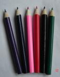 with customized logo and white eraser black round shape wood golf pencil