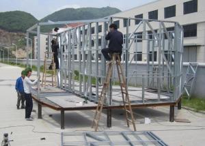 Quality Heat Insulation Prefab Home Beach Bungalows , Customized Light Steel Bungalow wholesale