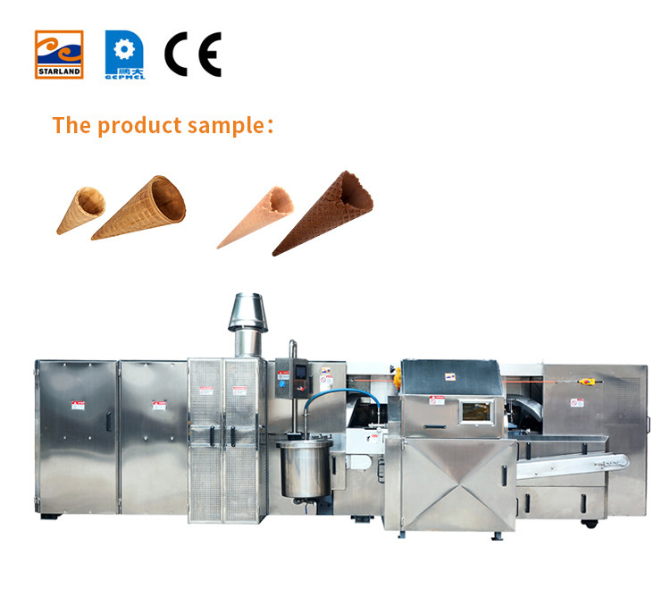 Automatic Crisp Tube Production Line , 45 Pieces Of 260*240 Mm One Mold Two Cakes , With After-Sales Service.