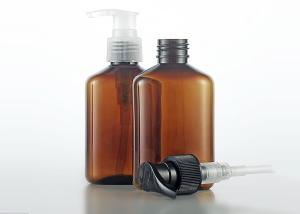 Quality Brown 125ml Amber Square Pet Bottle With Cleanser Pump wholesale